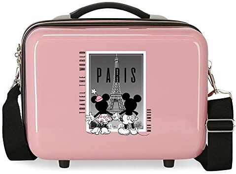 Disney Topolino e Minnie Travel the World Paris Nude Trousse da toilette adattabile 29x21x15 cm ABS rigido 9,14 l 0,8 kg