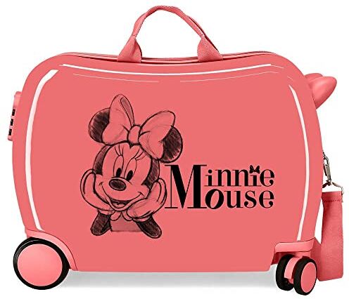 Disney Minnie innamorata Valigia per bambini rosa 50x38x20 cm ABS rigido Chiusura a combinazione laterale 34L 1,8 kg 4 ruote bagaglio a mano