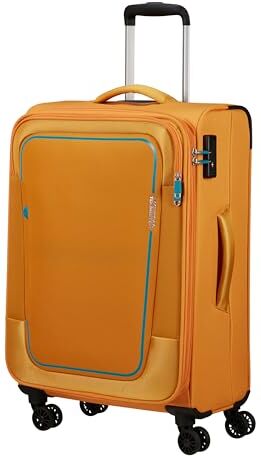 American Tourister EXP TSA PULSONIC, Spinner Unisex Adulto, Giallo (Sunset Yellow), Spinner M (68 cm 74L)