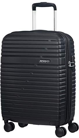 American Tourister Aero Racer Bagaglio a Mano (4 ruote), Nero (Jet Black), S