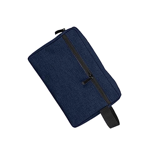 Allayu Borsa da toilette da uomo da viaggio Capacità del contenitore Borse da trucco da donna Borsa da toilette da bagno impermeabile da donna, Blu scuro