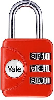 YALE Lucchetto da viaggio combinazione  rosso, arco 21 mm