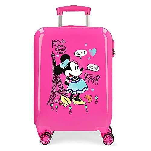 Disney Minnie Around The World, Bagagli Per Bambine E Ragazze, Fucsia (Fuchsia), 38x55x20 cms