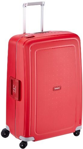 Samsonite S'Cure Spinner L Valigia a Mano, 75 cm, 102 L, Rosso (Crimson Red)