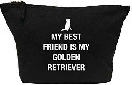 Creative Flox Trousse per trucco, motivo: Golden Retriever