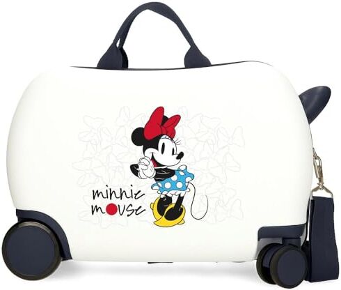 Disney Joumma Minnie Magic Valigia per bambini Bianco 45 x 31 x 20 cm Rigida ABS 24,6 L 1,8 kg 4 ruote Bagagli Mano, bianco, Valigia per bambini