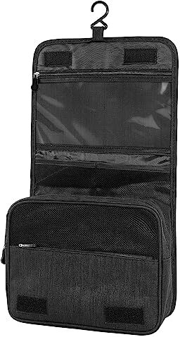 AiQInu Beauty Case da Viaggio, Borsa da toilette da viaggio per Donna Uomo,impermeabile Beauty Case con Gancio per Appendere per Organizzare Oggetti Personali Accessori