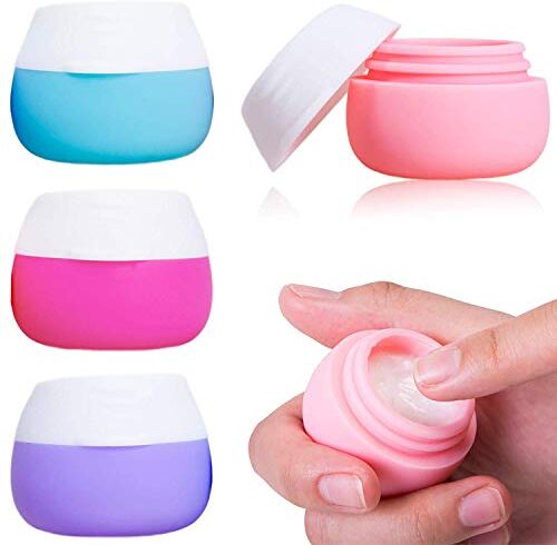 LANGING Set di 4 contenitori da viaggio in silicone per articoli da toeletta, 20 ml