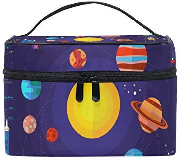 BALII Beauty case da viaggio con sistema solare e spazio esterno