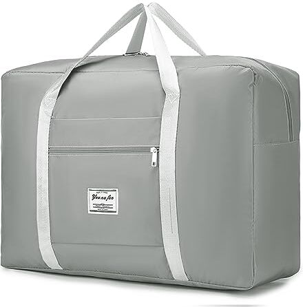 SPAHER Borsa sportiva da 30 litri, ultra leggera, pieghevole, pieghevole, per la notte, da viaggio, borsa per il trasporto, per lo shopping, la palestra, i bagagli, lo sport, il campeggio, F- 55 x 40