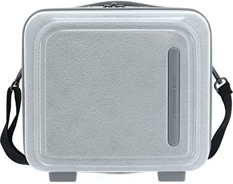 Mandarina Duck Logoduck + Beauty Case Glitter, Argento (Glitter Silver), 28.5x26.5x16.5(LxHxW)