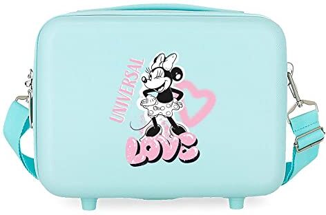 Disney Trousse da toilette adattabile  Minnie Cuore Turchese 29x21x15 cm ABS rigido 9.14L 0.8 kg