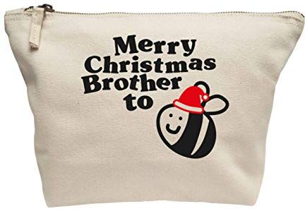 Creative Flox Beauty case creativo con scritta"Merry Christmas Brother to be