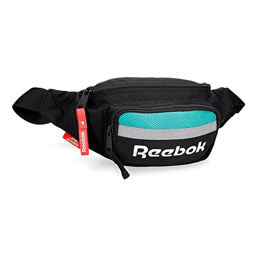 Reebok Andover Marsupio con Tasca Nero 35x13x5 cm Poliestere