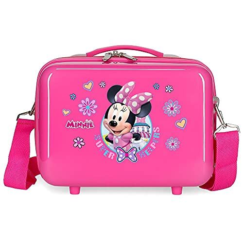 Disney Super Helpers Beauty Case Adattabile con Tracolla, 29 x 21 x 15 cm, Rosa