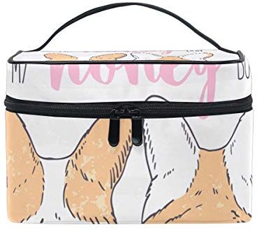 BALII Honey Corgi Trousse da viaggio per cosmetici, per donne e ragazze