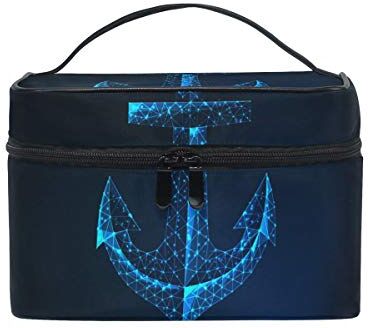 hengpai Futuristico Lucidante Blu Spazio Ancoraggio Trousse Viaggio Treno Custodie Organizer Per Donne