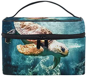 hengpai Ocean Tartaruga Trousse Viaggio Treno Custodie Storage Organizer per Donne Multicolore 1 Taglia unica