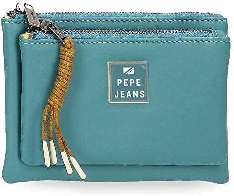 Pepe Jeans Borsa da toilette  Bea Purse Blu 17x9x2 cm Pelle sintetica