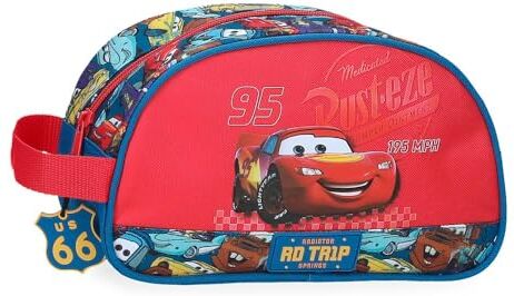 Disney Joumma Cars RD Trip Beauty case adattabile Rosso 24x14x10 cm Poliestere L, rosso, Necessità adattabile