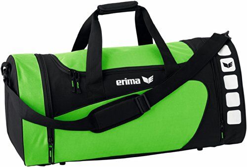 Erima CLUB 5, Borsone Sportivo Unisex Adulto, Verde/Nero, S