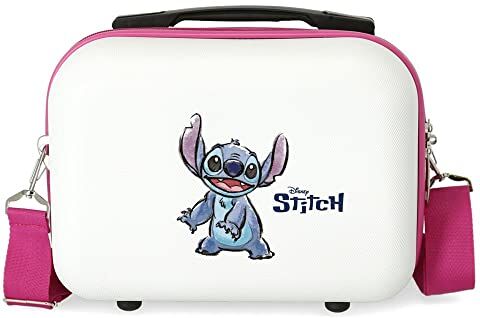 Disney Borsa da toilette  Adorable Stitch Adattabile Bianco 29x21x15 cm ABS rigido 9.14L 0.6 kg