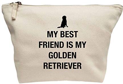 Creative Flox Trousse per trucco, motivo: Golden Retriever