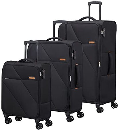 American Tourister Sun Break Set di 3 Valigie, Nero