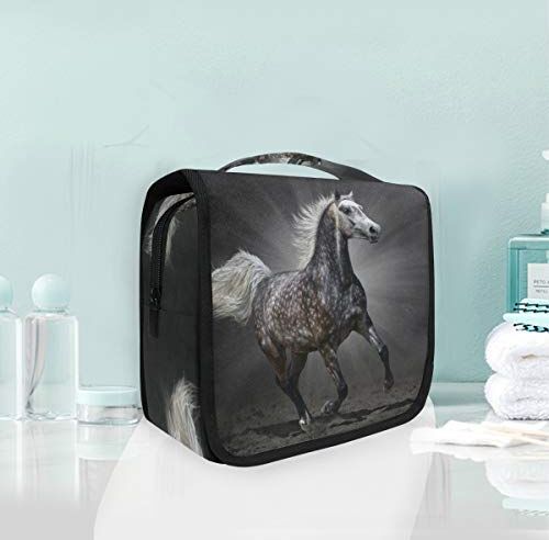 FANTAZIO Trousse da viaggio con cavallo, colore: nero