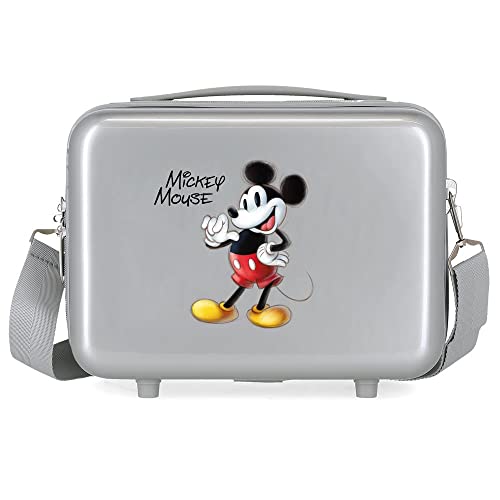 Disney Trousse da toilette  100 Mickey Joyful Adattabile Grigio 29x21x15 cm ABS rigido 9,14 L 0,63 kg