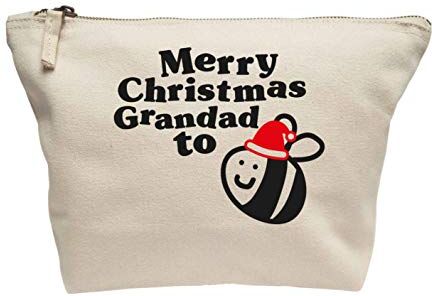 Creative Flox Beauty case creativo con scritta"Merry Christmas Grandad to be