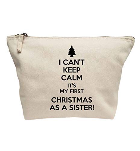 Creative Flox Beauty case con scritta"Keep Calm Christmas Sister