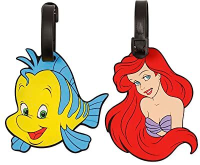 Disney La Sirenetta The Little Mermaid Set di 2 etichette per bagagli