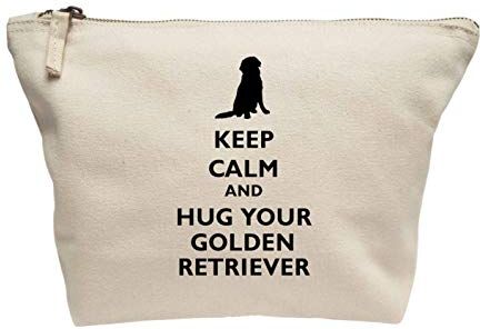 Creative Flox Beauty case creativo con scritta"Keep Calm Hug Golden Retriever