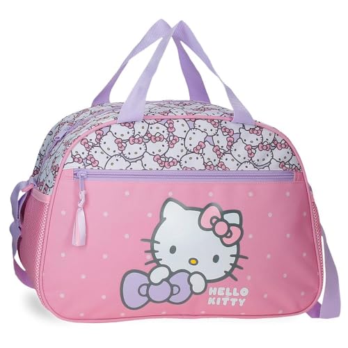 Hello Kitty My Favourite Bow Borsa da viaggio rosa 40 x 28 x 22 cm Poliestere 24,64 L, Rosa, Borsa da viaggio