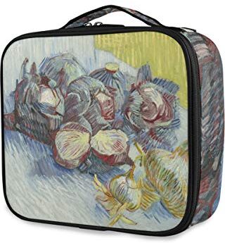 FANTAZIO Trousse per trucchi Van Gogh, motivo: cavoli rossi