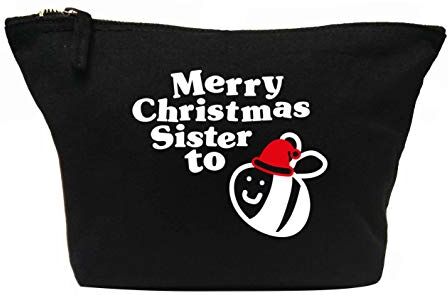 Creative Flox Beauty case creativo con scritta"Merry Christmas Sister to be