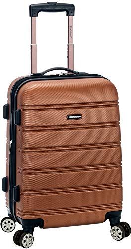 Rockland MELBOURNE 20" EXPANDABLE ABS CARRY ON, Trolley Adulti, Brown (Marrone)