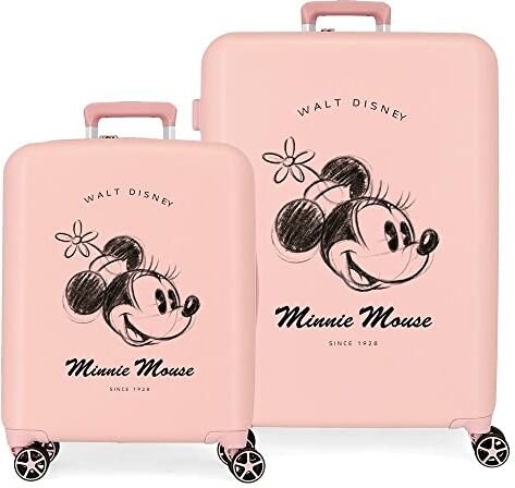 Disney Set valigie  Minnie You are Magic Nude 55/70 cm ABS rigido Chiusura TSA integrata 88L 6,8 kg 4 doppie ruote Bagaglio a mano