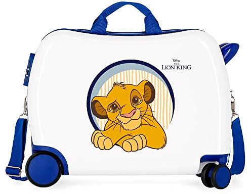 Disney Il Re Leon Valigia infantile bianca 50 x 39 x 20 cm rigida ABS chiusura a combinazione laterale 34 L 1,8 kg 4 ruote