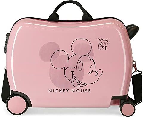 Disney Topolino Outline Valigia per bambini rosa 50 x 38 x 20 cm rigida ABS chiusura a combinazione laterale 34 l 1,8 kg 4 ruote equipaggiamento a mano