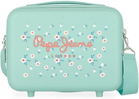 Pepe Jeans Leslie Beauty case regolabile blu 29 x 21 x 15 cm Rigido ABS 9,14 L 0,84 kg