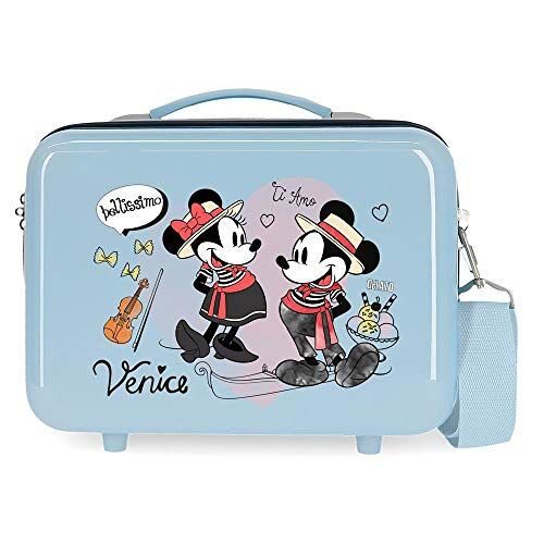 Disney Topolino Let's Travel Trousse adattabile blu 29 x 21 x 15 cm rigida ABS 9,14 L