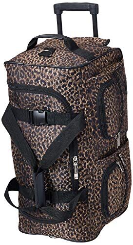 Rockland Borsone arrotolabile, Marrone leopardato., 22 Inch, Borsone arrotolabile