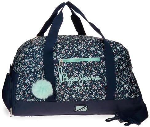 Pepe Jeans Alenka Borsa da viaggio blu 55 x 27 x 20 cm Poliestere 29,7 L by Joumma Bags, blu, Borsa da viaggio