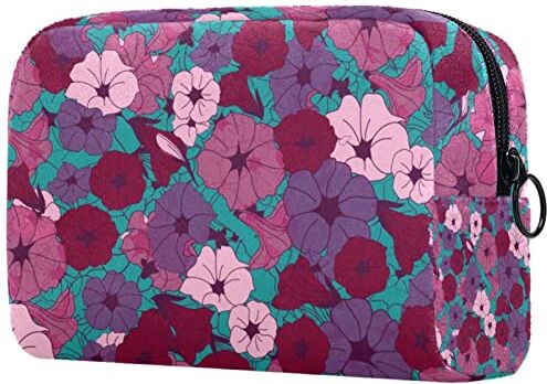 SORANO Borsa cosmetica Borsa da viaggio Borsa da viaggio Tropicale Rosa Floreale Fiore