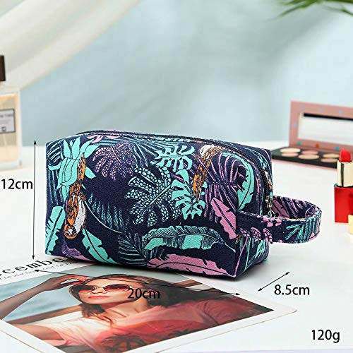 GZMM Tela cosmetica borsa da viaggio viaggio borsa di stoccaggio creativo tartaruga foglia stampa viaggio portatile toilette bag