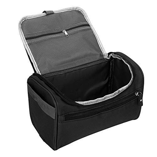 Solomi Toiletry Bag Borsa Comstic, portatile impermeabile Viaggi Shampoo Shaver Wash Bag Storage (4 colori) (Colore : Black)
