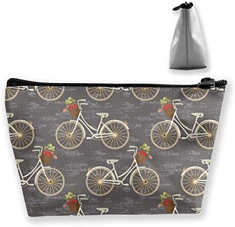 Hipiyoled Fiori biciclette modello multi-funzionale trapezoidale borsa di immagazzinaggio borsa da toilette cerniera ricevere borsa