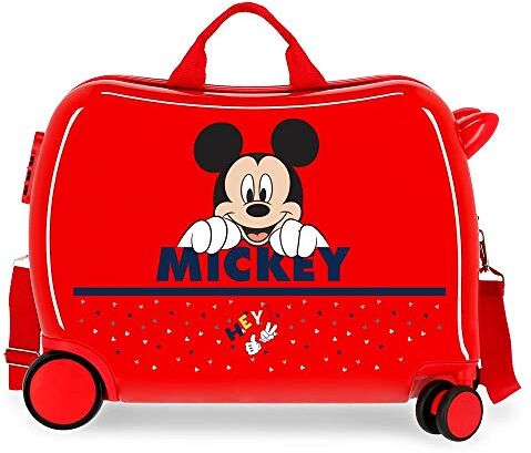 Disney Valigia per bambini 2 ruote multidirezionali Happy Mickey